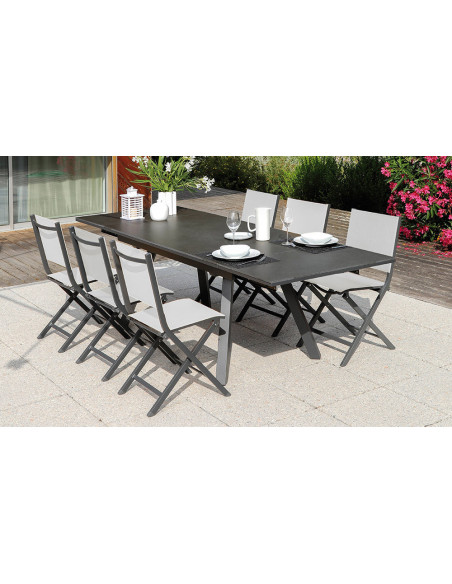 Agri - Table de repas outdoor extensible 