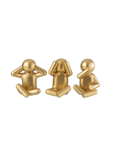 P'tit Maurice - Figurines dorée, assortiment de 3 