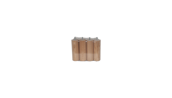 Jeu de 4 pieds cylindriques - Diam 7cm - Haut...
