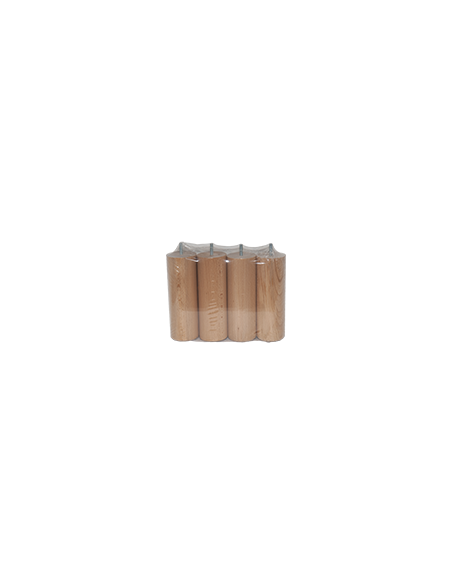 Jeu de 4 pieds cylindriques - Diam 7cm - Haut 20 cm