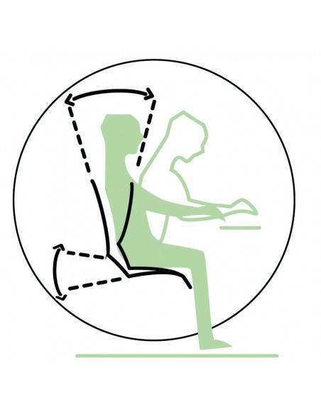 ACTIV - Chaise de bureau utilisation professionnelle avec accoudoirs règlables