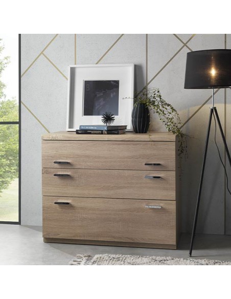 MULTY - Commode 3 tiroirs 95 cm Profondeur 41 cm CELIO