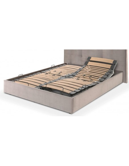 TEMPUR - Sommier de Relaxation électrique 160x200 DUO STOCKHOLM Cadre déco inclus