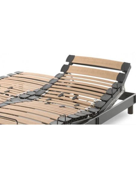 TEMPUR - Sommier de Relaxation électrique 160x200 DUO STOCKHOLM Cadre déco inclus