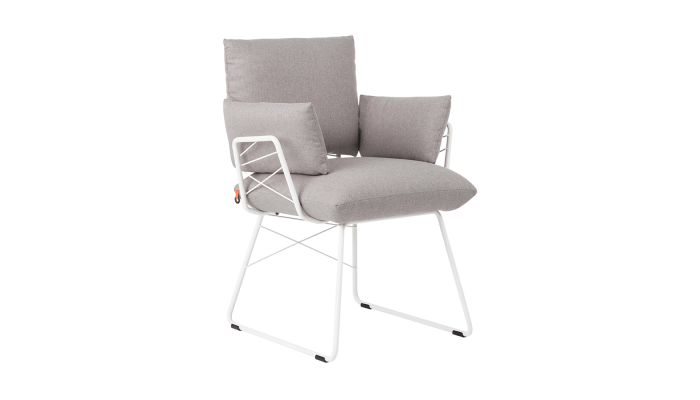 COSY - Chaise tissus structure métal...