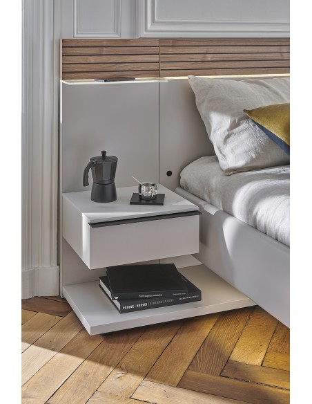 TOSCANE - Chevets attenants bicolores (la paire) CELIO