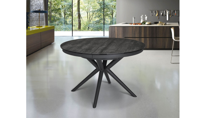 ORCHIDEE - Table ronde 1 allonge centrale