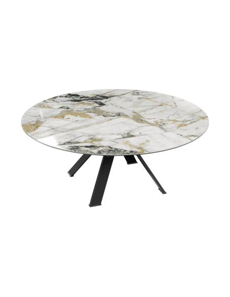 GRANDE AUSTIN - Table de repas extensible deux allonges intégrées